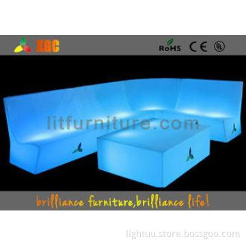 beautiful Plastic Illuminated LED Lighting Furniture for pl